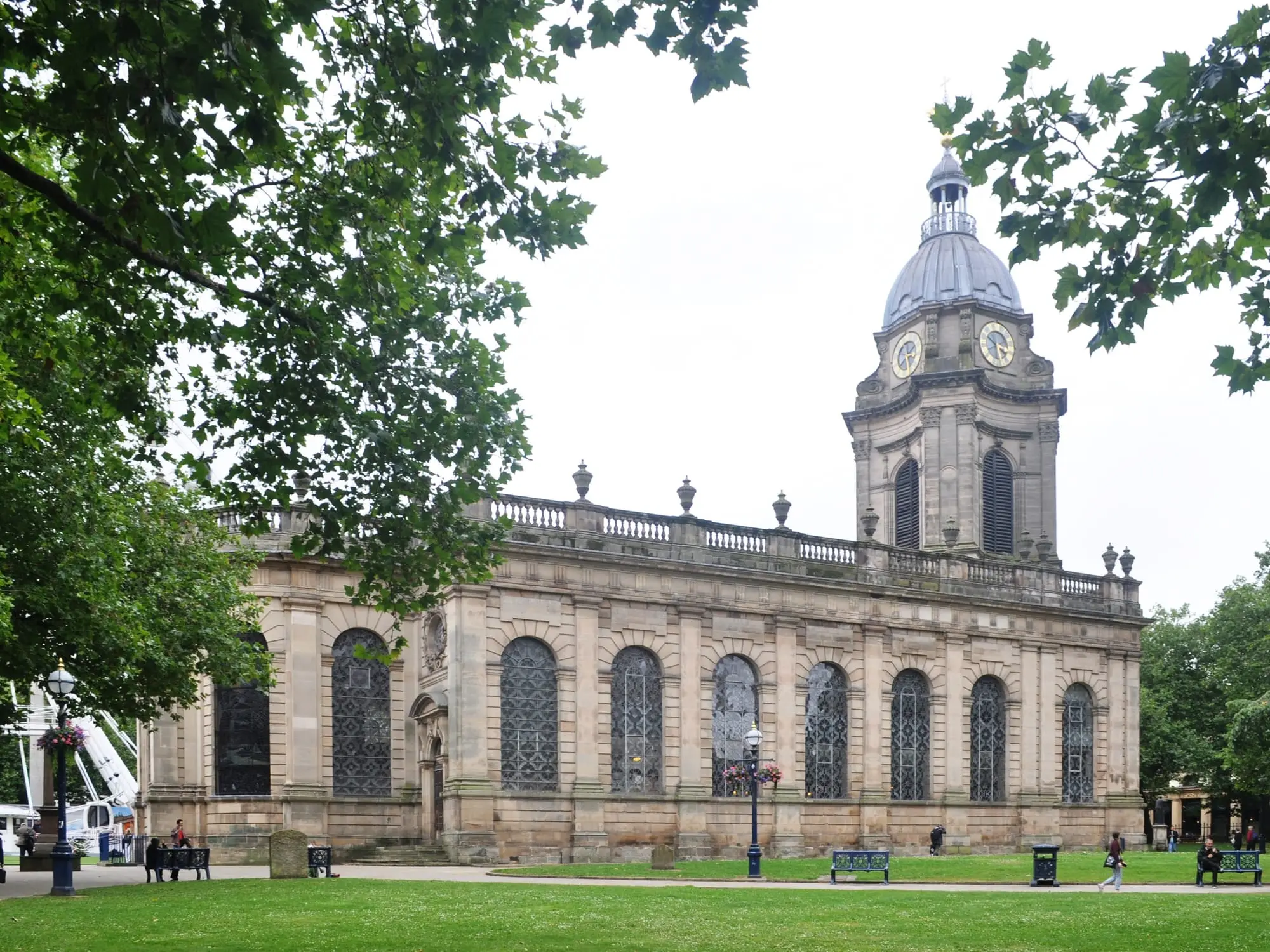 St Philip's Cathedral and Cathedral Square, Birmingham, opposite Temple Row